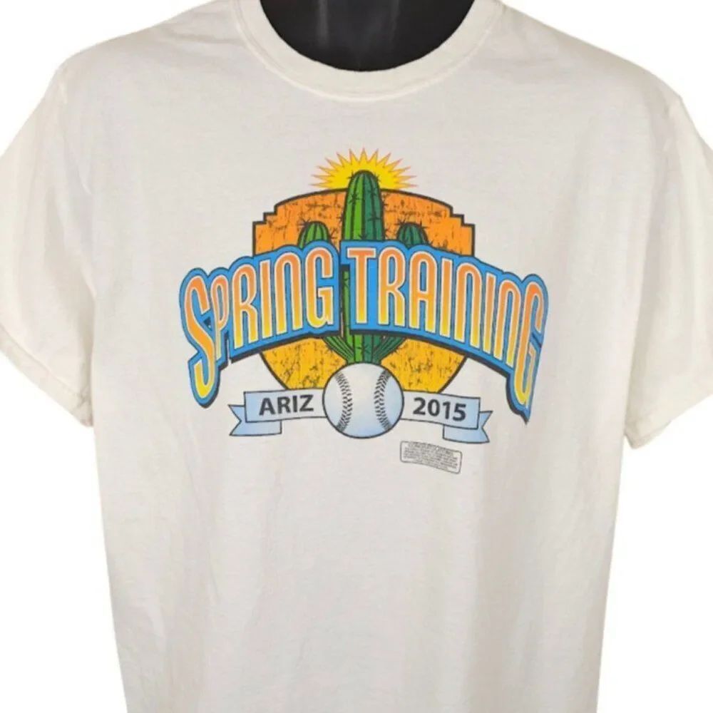 Spring Training T Shirt Mens Size Large White 2015 Arizona Baseball